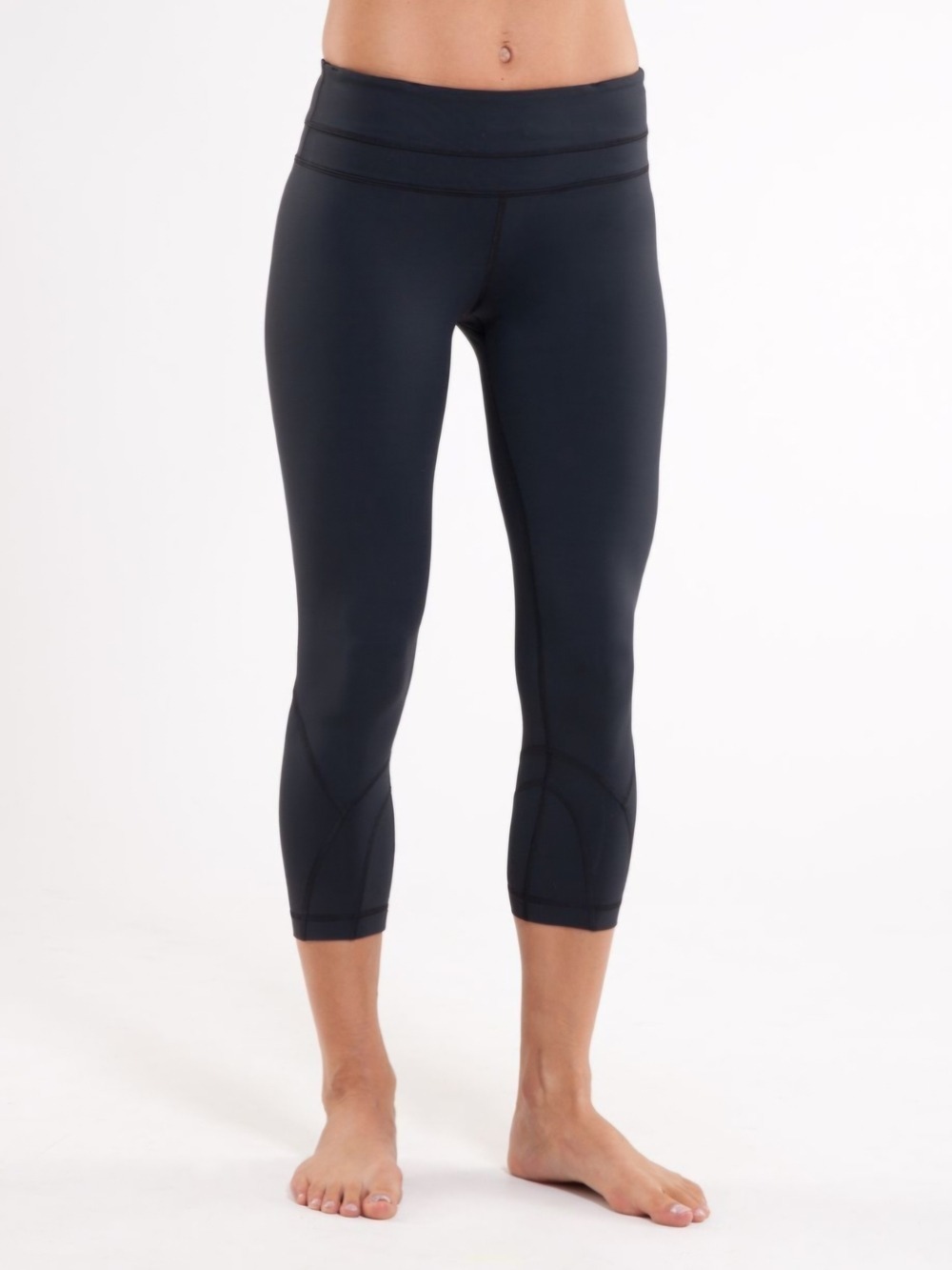 Lululemon Run Inspire Crop Black Leggings Size 4